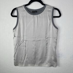 Peserico Tricot Sleeveless Cotton & Silk Blouse Size IT 42/US 6, Casual, Classic